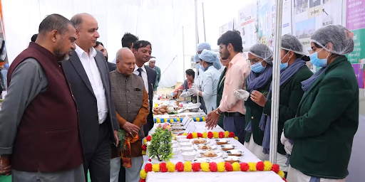 Shree anna exhibition during kisan mela jhansi